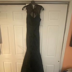 Mermaid black gown